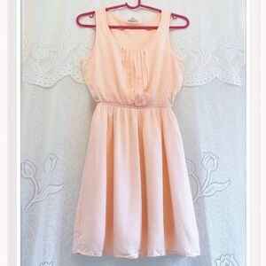 Ballet Pink Sleeveless Mini Dress